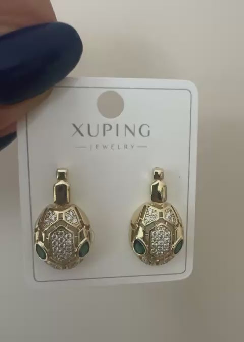 Xuping 18K Altın Kaplama Çelik Küpe
