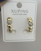 Xuping 18K Altın Kaplama Çelik Küpe
