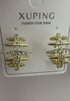 Xuping Çelik Zirkon Taşlı Küpe