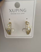 Xuping 18K Altın Kaplama Çelik Küpe