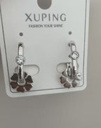Xuping Taş Detaylı Çelik Küpe