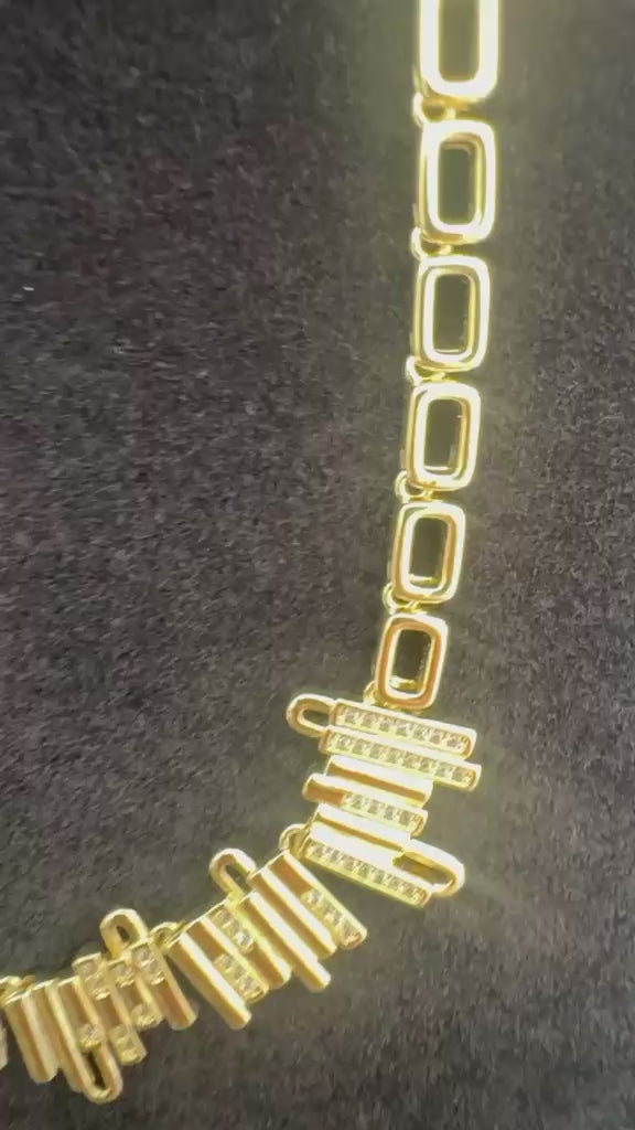 Xuping Premium 18K Altın Kaplama Çelik Tasarım Kolye
